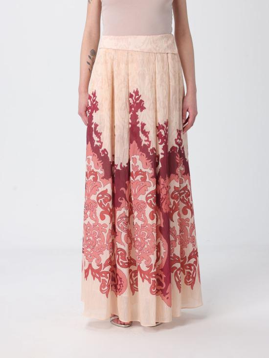 26SS H 꾸뛰르 롱 스커트 HG10504660 MOGANO Mahogany