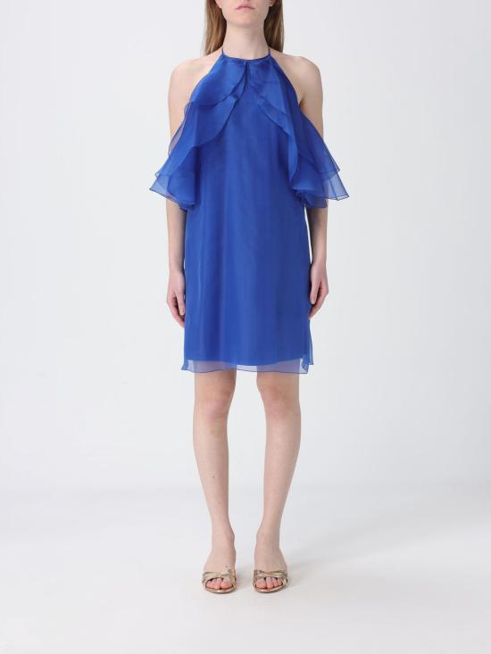 26SS H 꾸뛰르 미디 원피스 HV38784664 BLUETTE Royal Blue