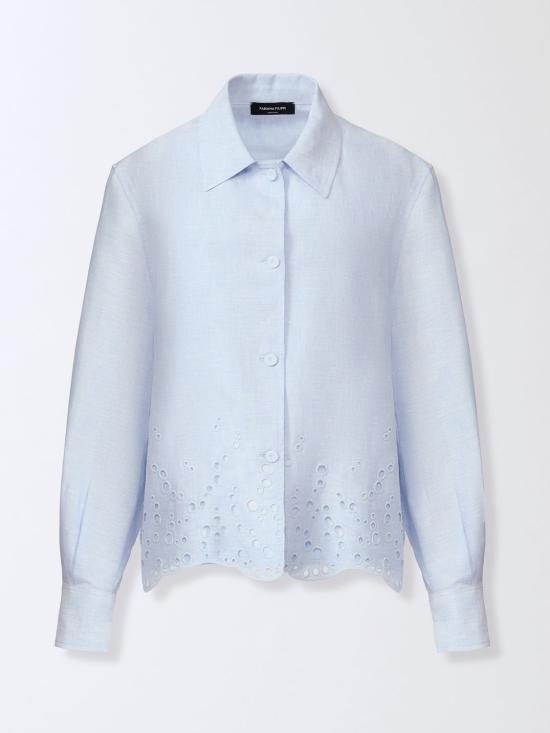 26SS 파비아나 필리피 린넨 캔버스 재킷 GCD276F665M178 5156 Gnawed Blue - FABIANA FILIPPI