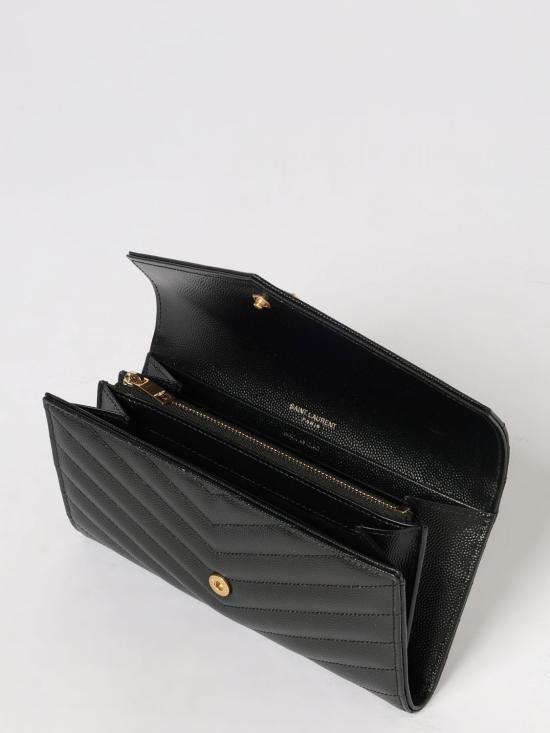 26SS 생로랑 지갑 372264BOW01 1000 Black - SAINT LAURENT