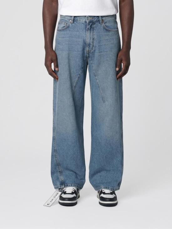 26SS 오프화이트 데님 팬츠 OMYA197S26DEN001 4000 Blue