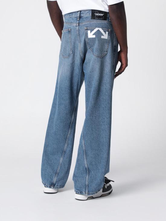 26SS 오프화이트 데님 팬츠 OMYA197S26DEN001 4000 Blue - OFF WHITE