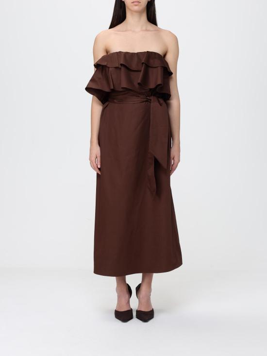 26SS 하니타 롱 원피스 HV38234597 EBANO Ebony