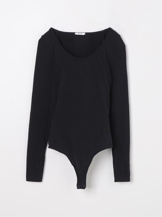 26SS 월포드 바디수트 티셔츠 78055 7005 Black - WOLFORD