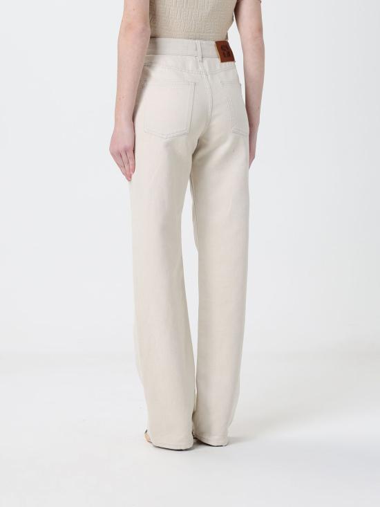 26SS 펜디 데님 팬츠 FLP882AOHV F1W0T Yellow Cream - FENDI