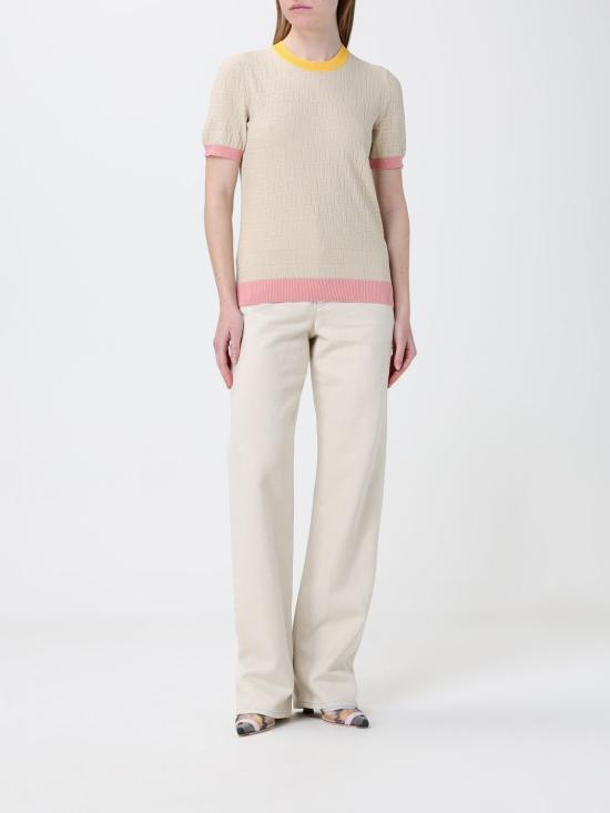 26SS 펜디 데님 팬츠 FLP882AOHV F1W0T Yellow Cream - FENDI