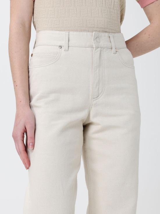 26SS 펜디 데님 팬츠 FLP882AOHV F1W0T Yellow Cream - FENDI