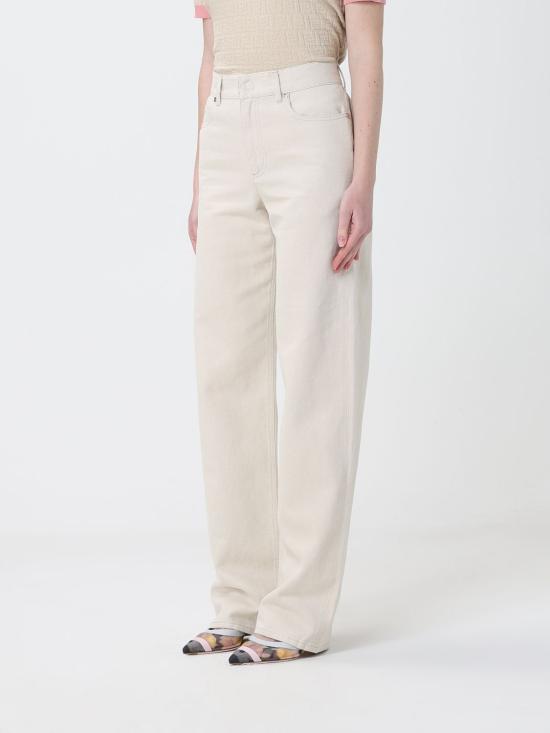 26SS 펜디 데님 팬츠 FLP882AOHV F1W0T Yellow Cream - FENDI