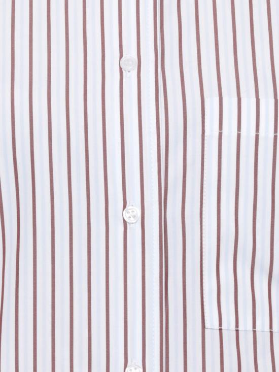 26SS 루루 드 세종 셔츠 MAUD DARK RED LIGHT BLUE White - LOULOU DE SAISON