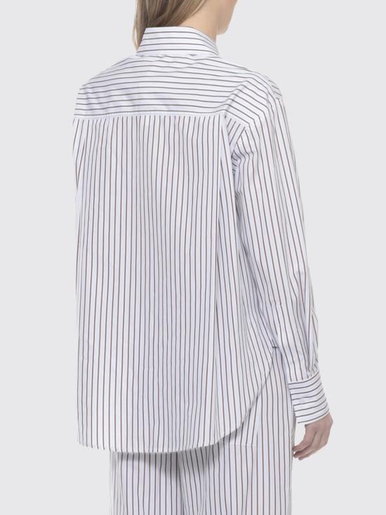 26SS 루루 드 세종 셔츠 MAUD DARK RED LIGHT BLUE White - LOULOU DE SAISON