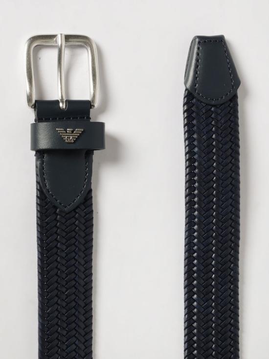 26SS 엠포리오 아르마니 가죽 벨트 EM005833AF25479 UB118 Navy - EMPORIO ARMANI