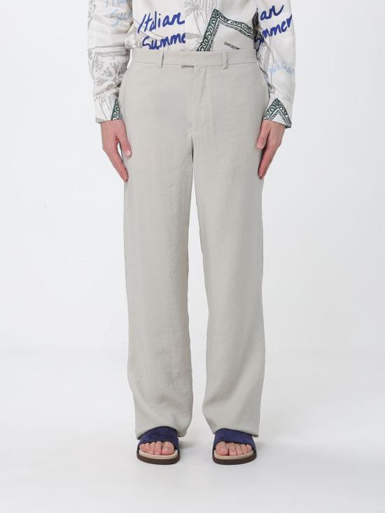 26SS 엠포리오 아르마니 스트레이트 팬츠 EM005059TE20387 U1094 Black