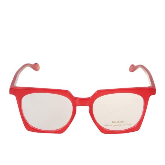  카돌 안경 마야 라이트 볼드 레드 스퀘어 프레임 안경 (유광 마감)