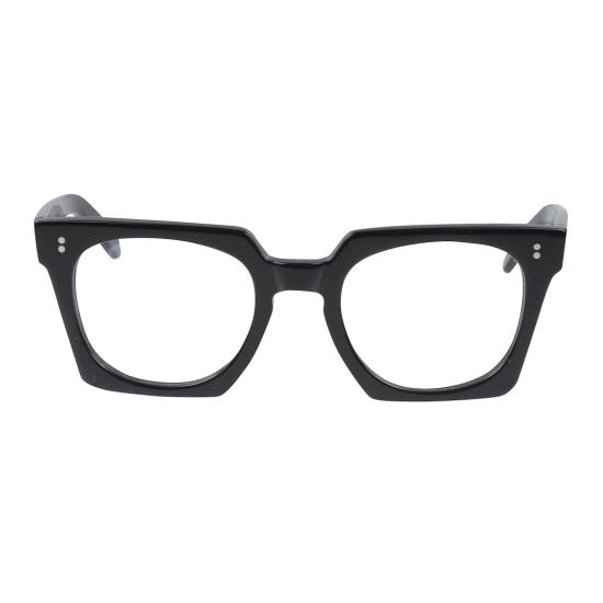  카돌 안경 마야 오버사이즈 스퀘어 프레임 안경 (유광 블랙 마감)