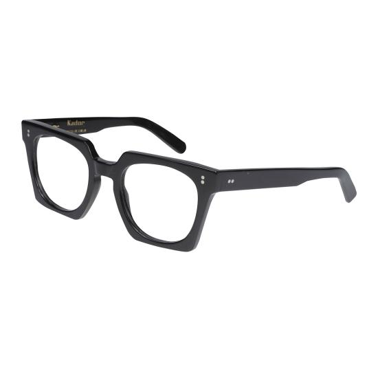 카돌 안경 마야 오버사이즈 스퀘어 프레임 안경 (유광 블랙 마감) - KADOR
