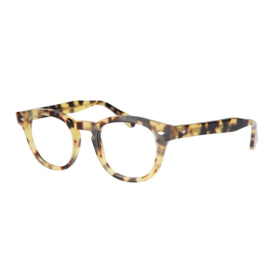  카돌 안경 우디 칼 49 호피무늬 원형 프레임 안경 - KADOR