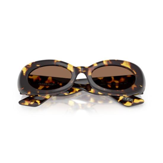 26SS 올리버피플스 선글라스 0Ov5606su 타원형 호피무늬 , 대담한 레트로 디자인 - OLIVER PEOPLES