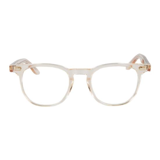  카돌 안경 클라크 반투명 베이지색 렌즈 안경 (둥근 사각형 렌즈)