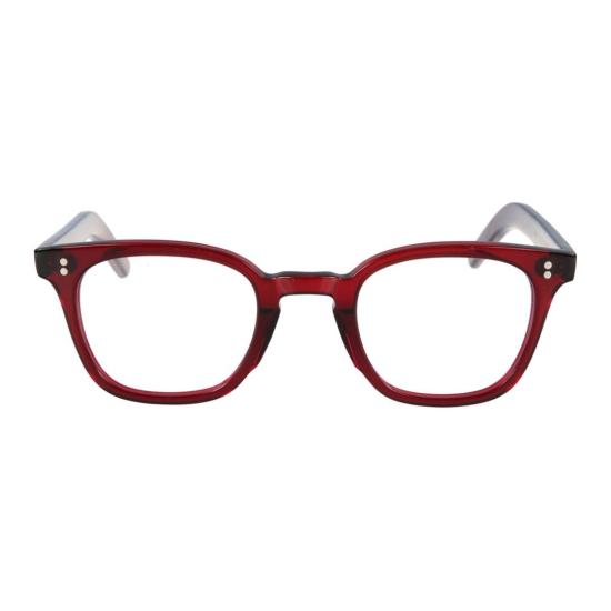 카돌 안경 클래식 반투명 딥 레드 사각 프레임 안경