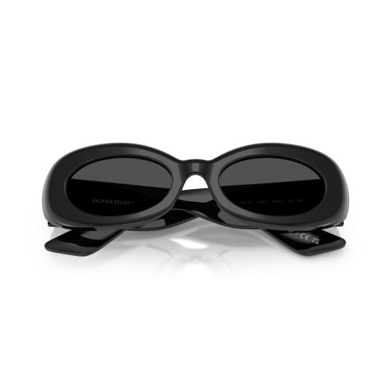 26SS 올리버피플스 선글라스 0Ov5606su 골드 액센트가 있는 오버사이즈 블랙 아세테이트 - OLIVER PEOPLES