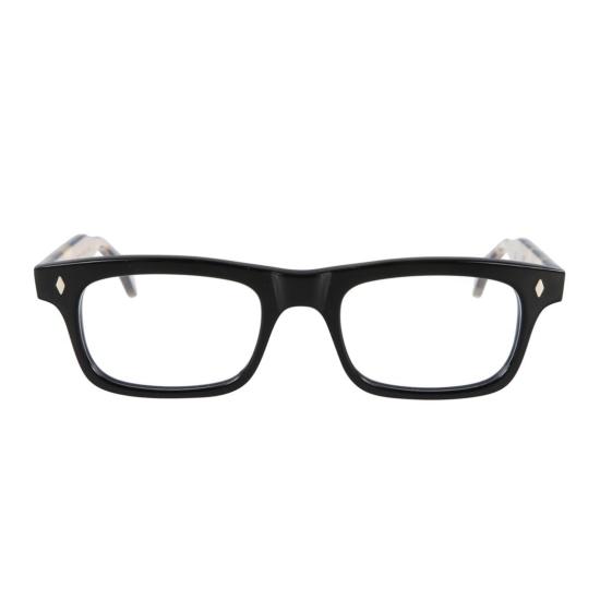  카돌 안경 유광 블랙 프레임의 니키 직사각형 안경