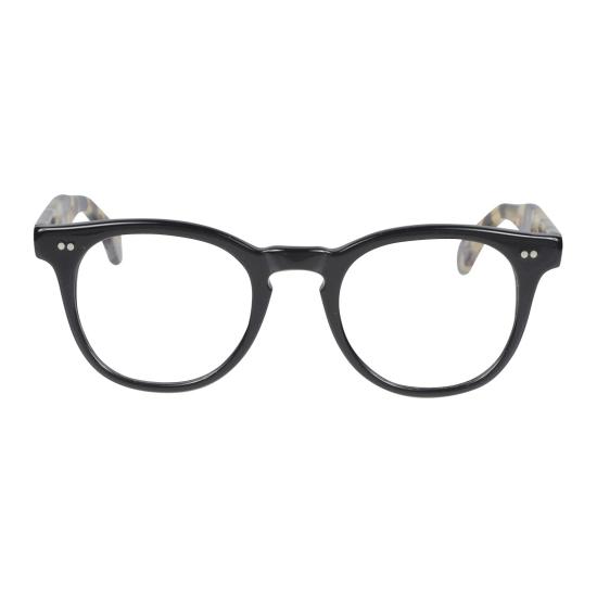  카돌 안경 턱슨 라운드 프레임 안경 (유광 블랙 전면)