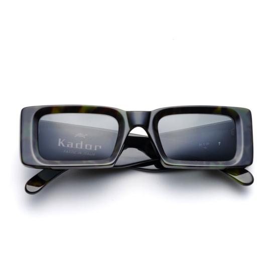  카돌 선글라스 사각형 호피무늬 패턴 , 굵은 직사각형 프레임