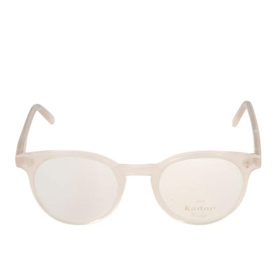  카돌 안경 Chyli/N 반투명 베이지색 원형 프레임 안경 (테이퍼형 다리)