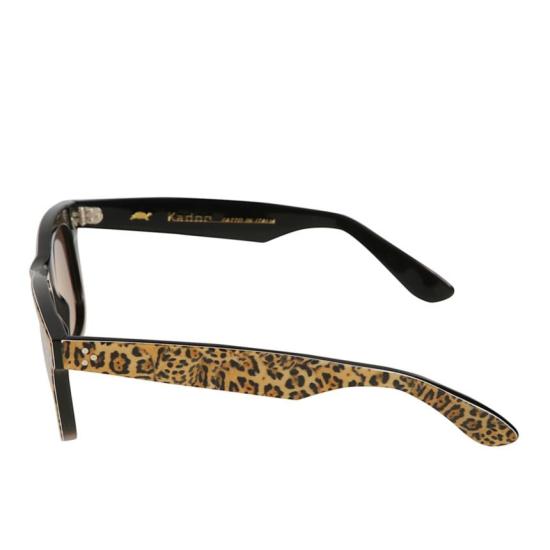  카돌 선글라스 솔레미오 볼드 레오파드 프린트 직사각형 - KADOR
