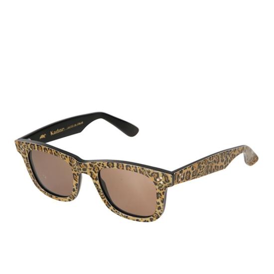  카돌 선글라스 솔레미오 볼드 레오파드 프린트 직사각형 - KADOR