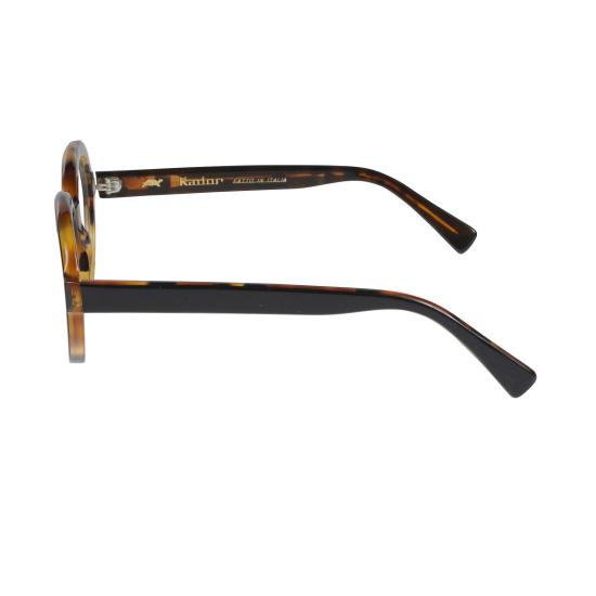  카돌 선글라스 카롤라 호피무늬 원형 프레임  (블랙 포인트) - KADOR