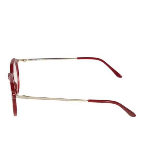  카돌 선글라스 메탈릭 템플이 있는 라얀 라운드 프레임 레드 - KADOR