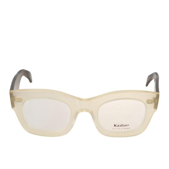  카돌 안경 아리에테 반투명 베이지 및 호피무늬 프레임 안경