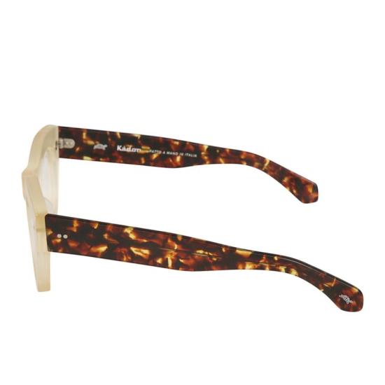  카돌 안경 아리에테 반투명 베이지 및 호피무늬 프레임 안경 - KADOR