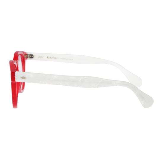  카돌 안경 우디 칼 49 볼드 라운드 레드 프레임 안경 - KADOR