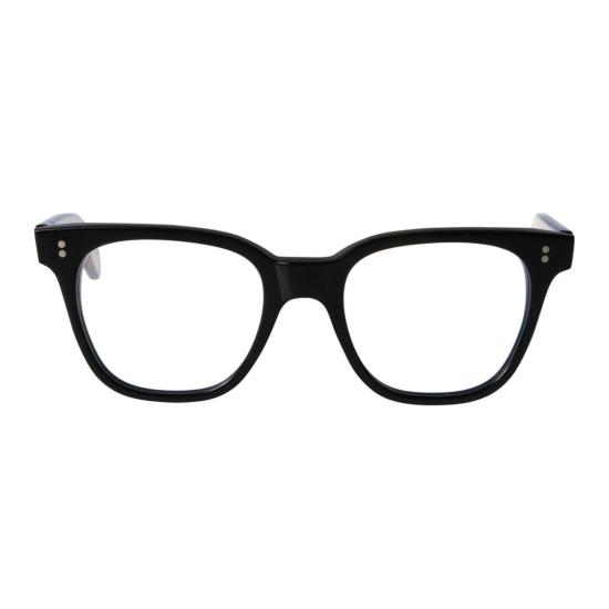  카돌 안경 코어 라운드 스퀘어 블랙 프레임 안경 (메탈릭 액센트 포함)