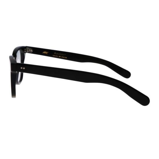  카돌 안경 코어 라운드 스퀘어 블랙 프레임 안경 (메탈릭 액센트 포함) - KADOR