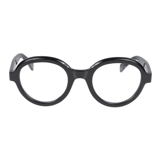  카돌 안경 카롤라 볼드 라운드 프레임 안경 (유광 블랙 마감)