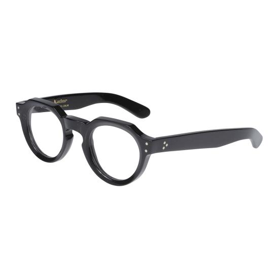  카돌 안경 스파이크 기하학적 블랙 프레임 안경 (각진 브릿지) - KADOR