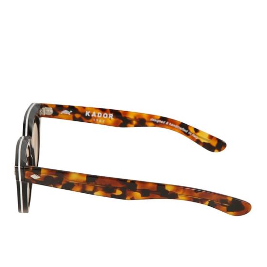  카돌 선글라스 오르빗 볼드 그라데이션 브라운 틴티드  (호피무늬 템플) - KADOR