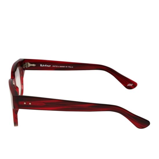  카돌 안경 타임리스 1962 타임리스 1962 반투명 딥 레드 안경 - KADOR