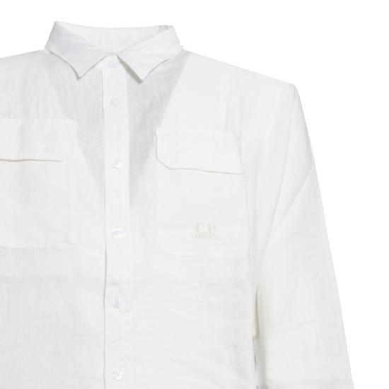 26SS 씨피 컴퍼니 긴팔 셔츠 20CMSH274A110533G 103 White - C.P. COMPANY