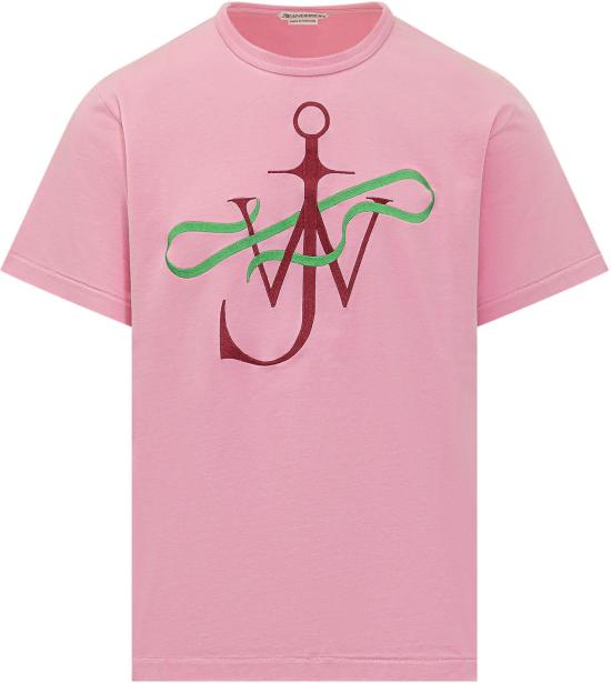 26SS JW앤더슨 리본 앵커 티셔츠 JT0320PG1937300 PINK