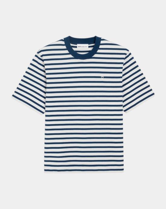 26SS 아미 코튼 박시 핏 마리네르 아미 드 하트 티셔츠 UTS374JE0210 A044