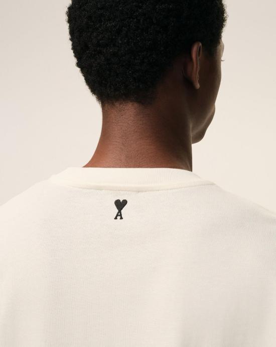 26SS 아미 반팔 티셔츠 UTS385726 136 Blanc creme - AMI