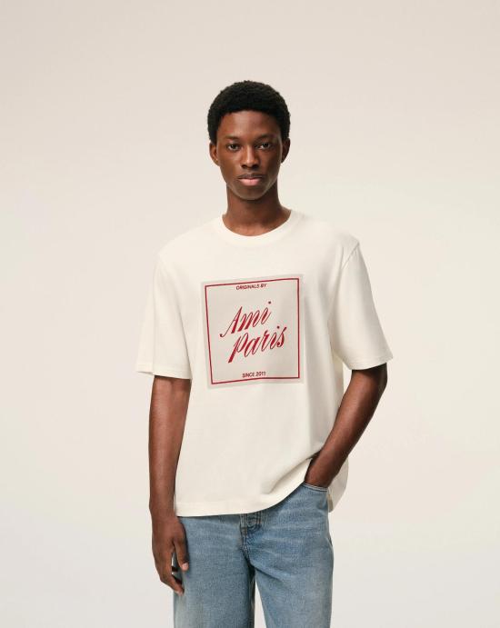 26SS 아미 반팔 티셔츠 UTS385726 136 Blanc creme - AMI