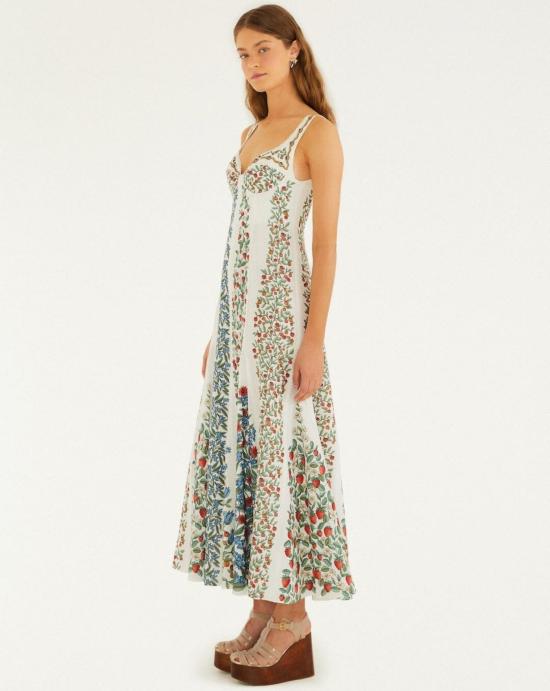 26SS 팜 리오 롱 원피스 353561 26048 Off white - FARM RIO