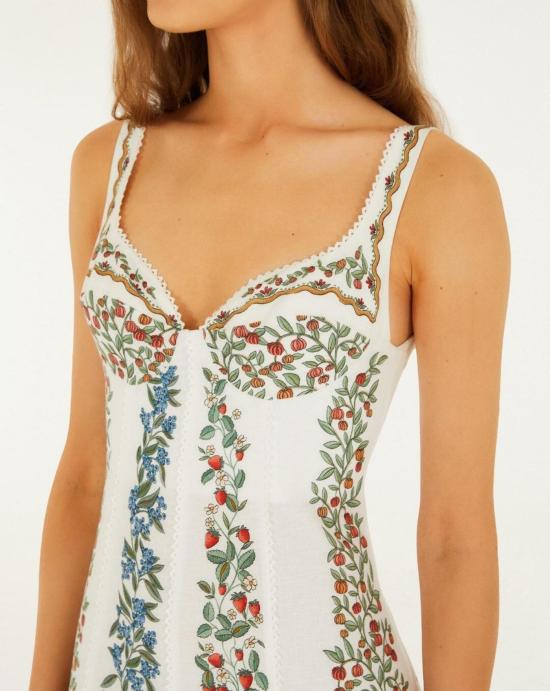 26SS 팜 리오 롱 원피스 353561 26048 Off white - FARM RIO