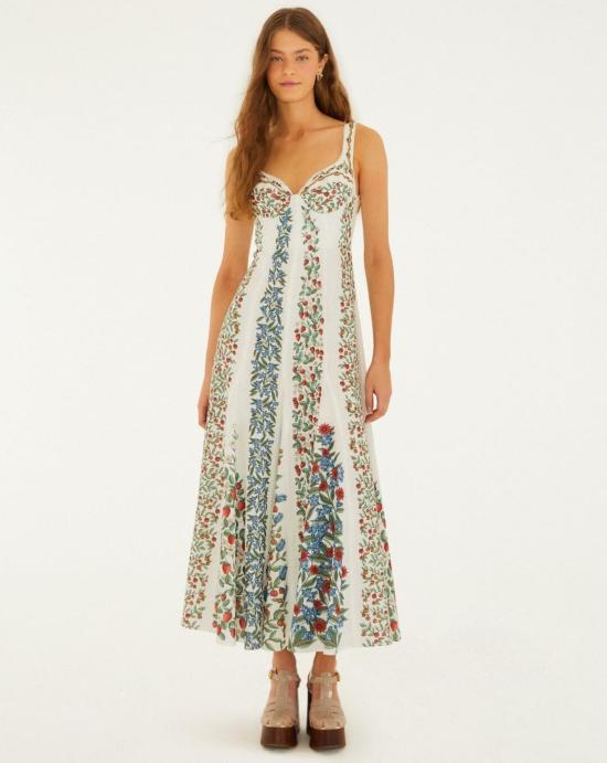 26SS 팜 리오 롱 원피스 353561 26048 Off white - FARM RIO