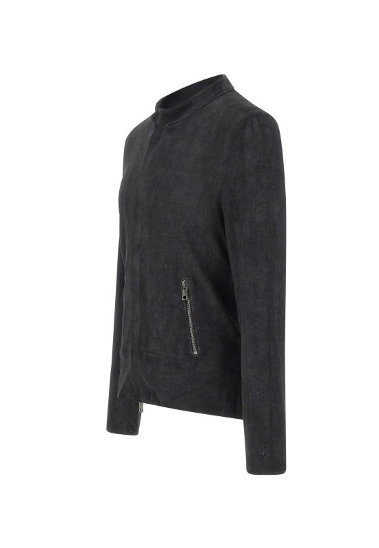 26SS 조르지오 브라토 가죽 자켓 GU26S9486BISSNOW NERO BLACK - GIORGIO BRATO